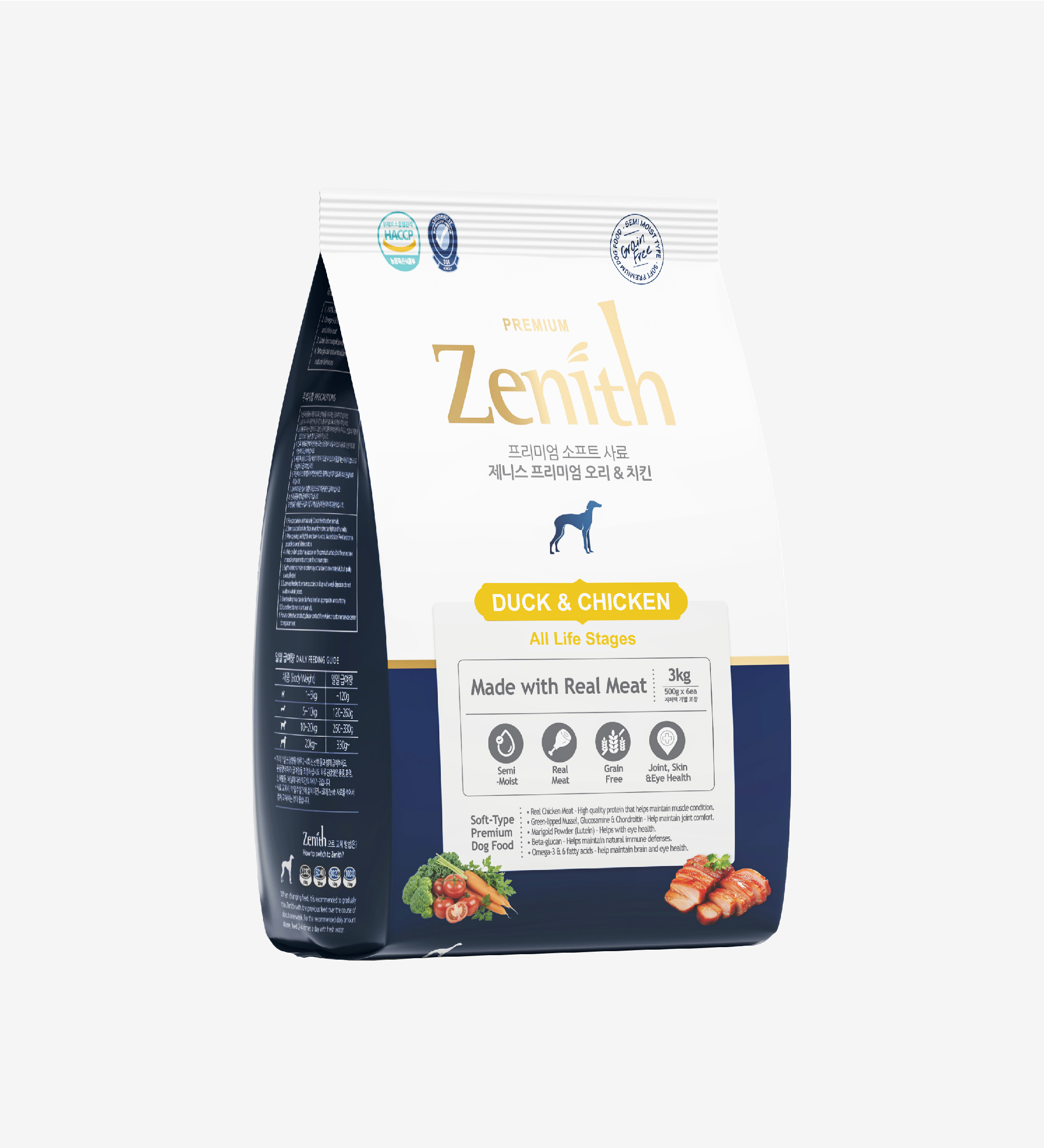 Thức ăn hạt mềm Zenith thịt vịt & gà cho chó mọi lứa tuổi