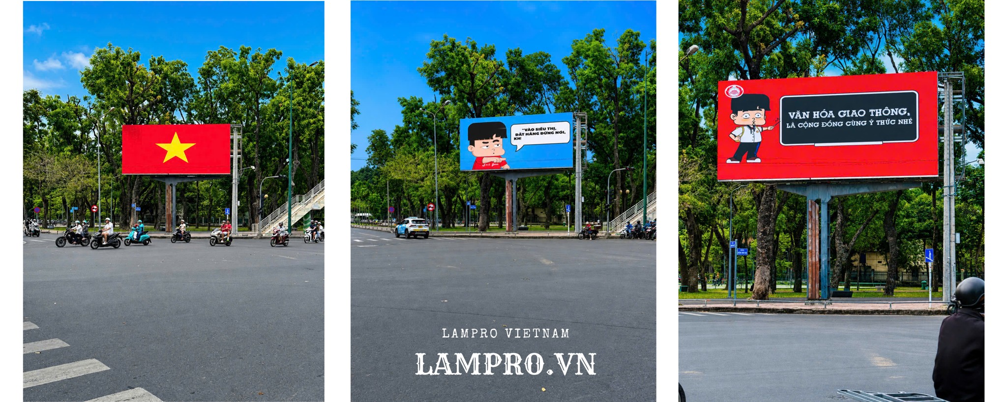 Màn hình LED ngã tư Hoàng Minh Giám - Đặng Văn Sâm