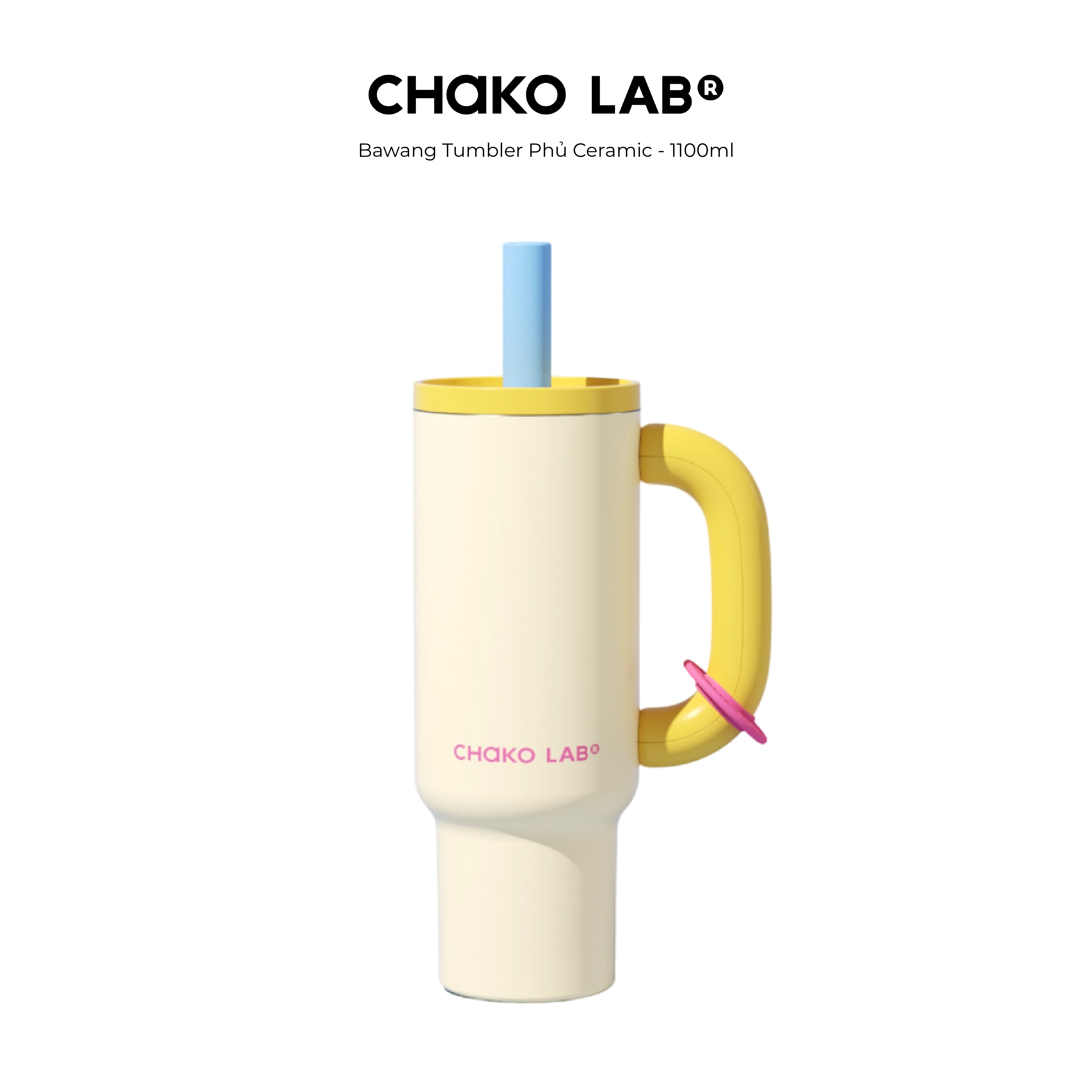 Bình Giữ Nhiệt Tráng Men Sứ Hữu Cơ  Chako Lab Bawang 1100ml