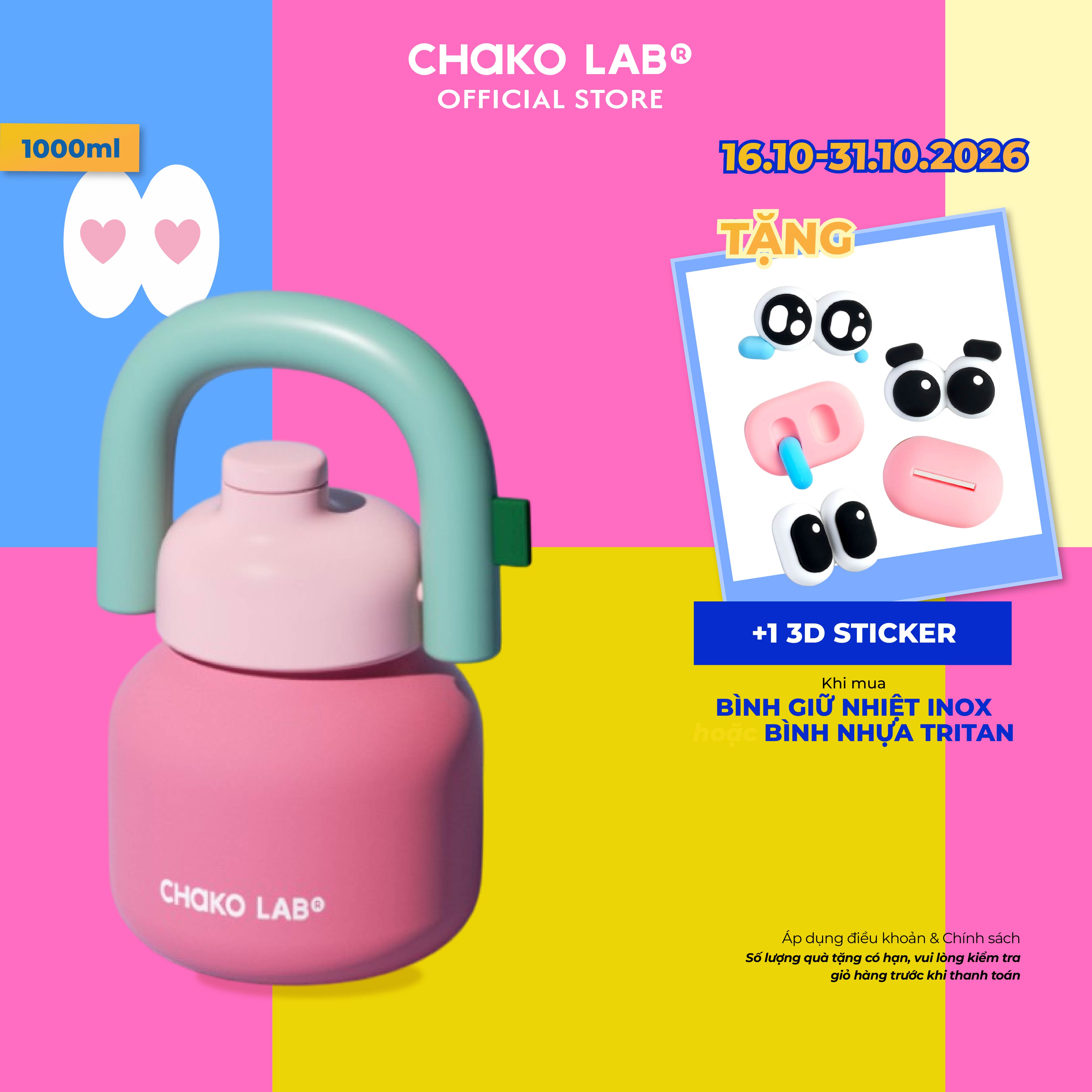 Bình Giữ Nhiệt Thời Trang Inox 316 Chako Lab LinLin 1000ml