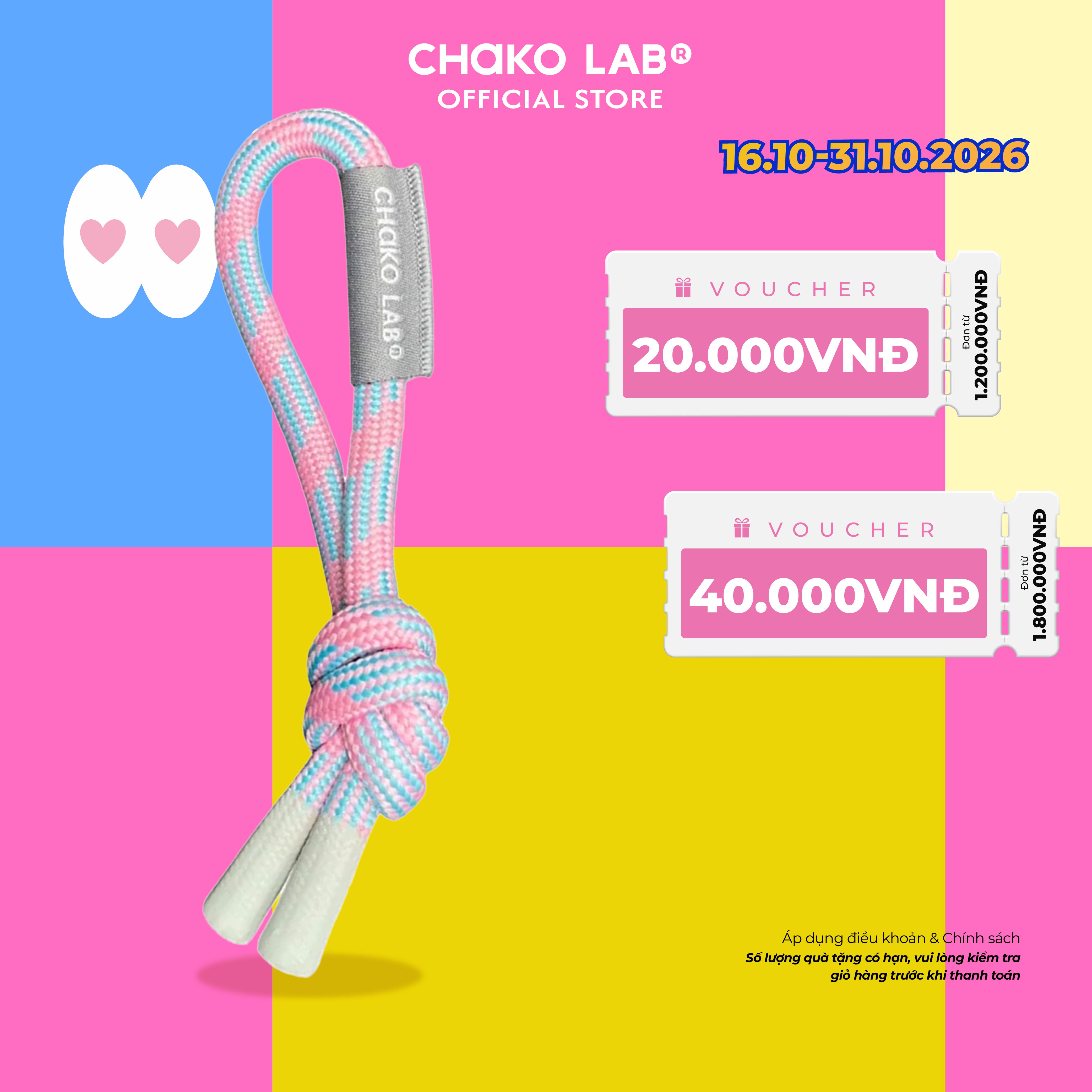 Dây Cầm Bình Nước ChakoLab Twist, Dây Bện Thời Trang, Tháo Lắp Dễ Dàng, Tiện Mang Theo Mỗi Ngày