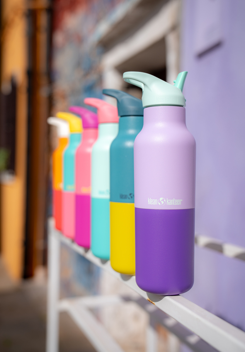 Bình Giữ Nhiệt Klean Kanteen Rise Classic 16oz 473ml Nắp Bật Flip Seal Sport Cap, Inox 18/8 Chính Hãng