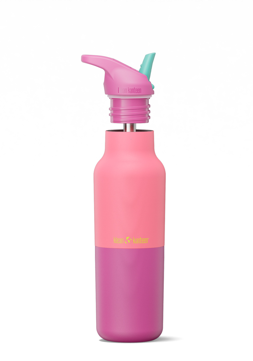 Bình Giữ Nhiệt Klean Kanteen Rise Classic 16oz 473ml Nắp Bật Flip Seal Sport Cap, Inox 18/8 Chính Hãng