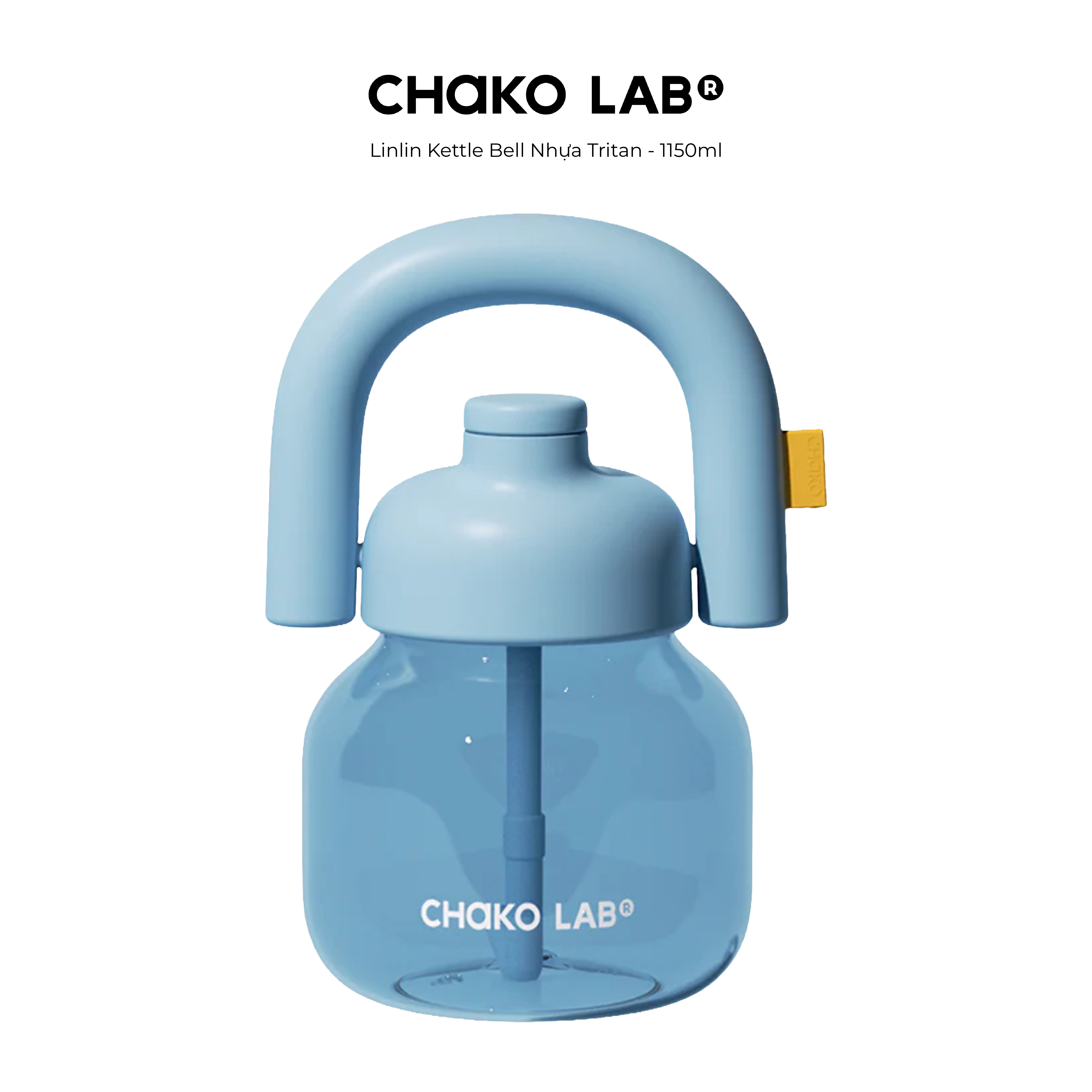 Bình Nước Nhựa Tritan Chako Lab LinLin Kettle Bell 1150ml