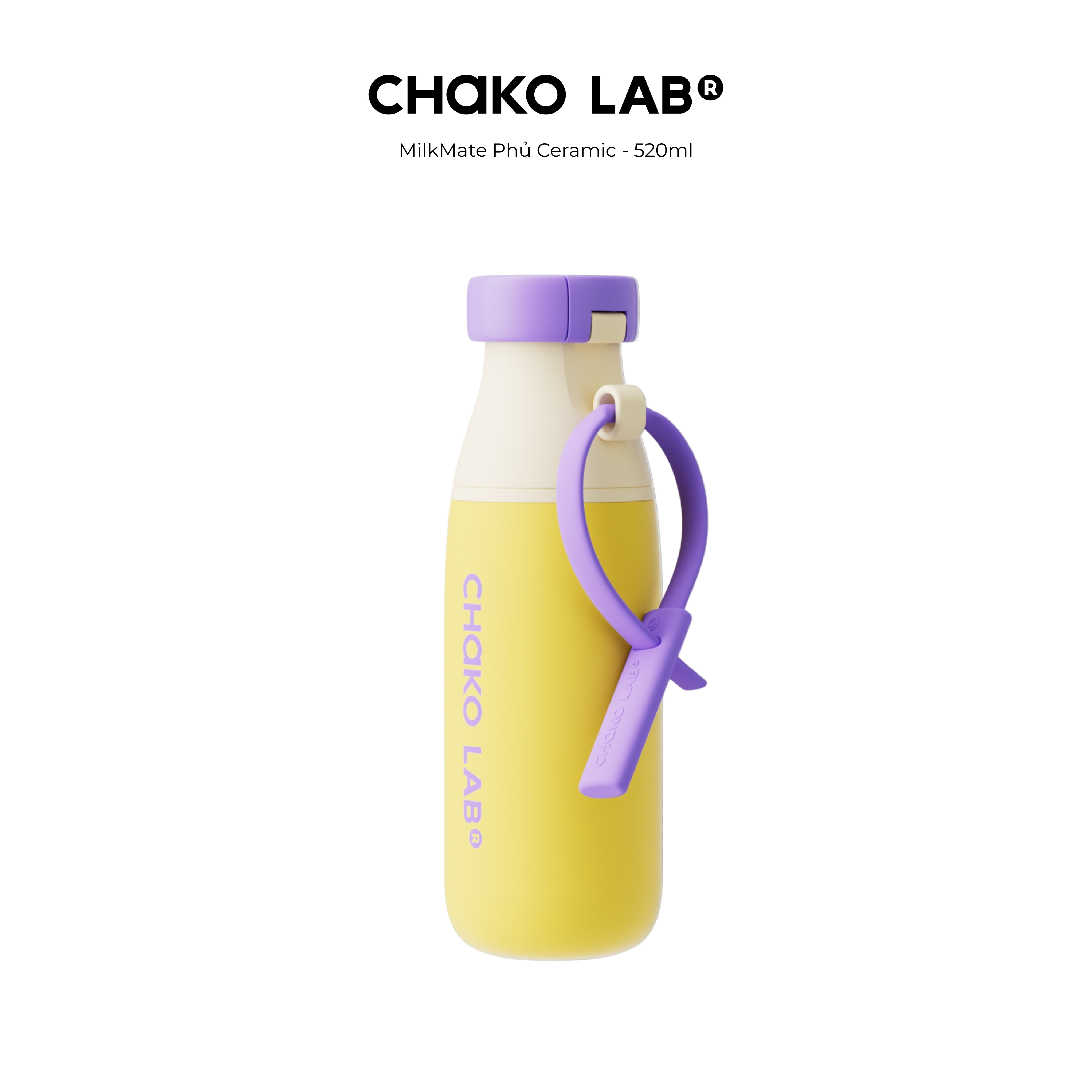 Bình Giữ Nhiệt Chako Lab Milk Mate 520ml Phủ Men Sứ