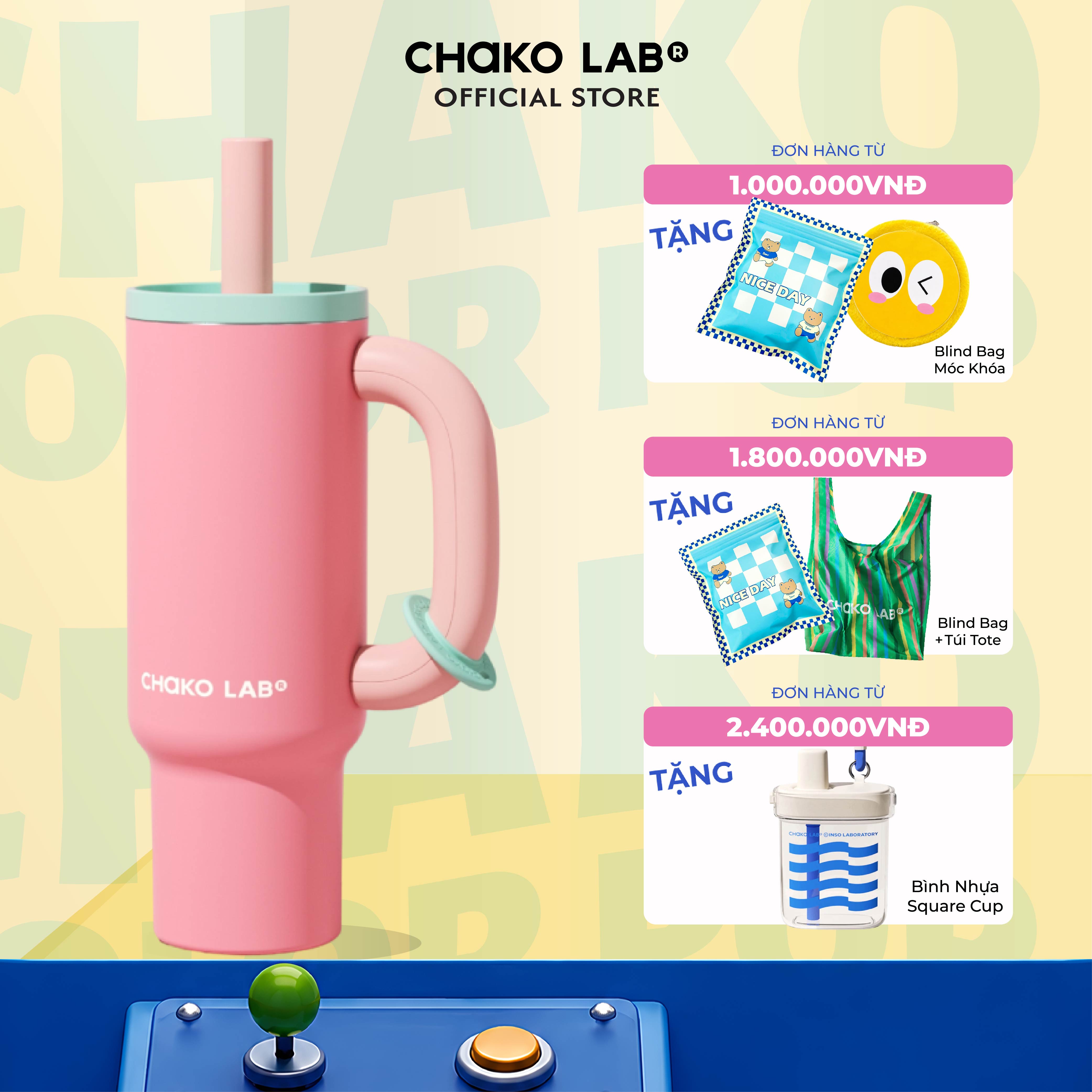 Bình Giữ Nhiệt Tráng Men Sứ Hữu Cơ  Chako Lab Bawang 1100ml