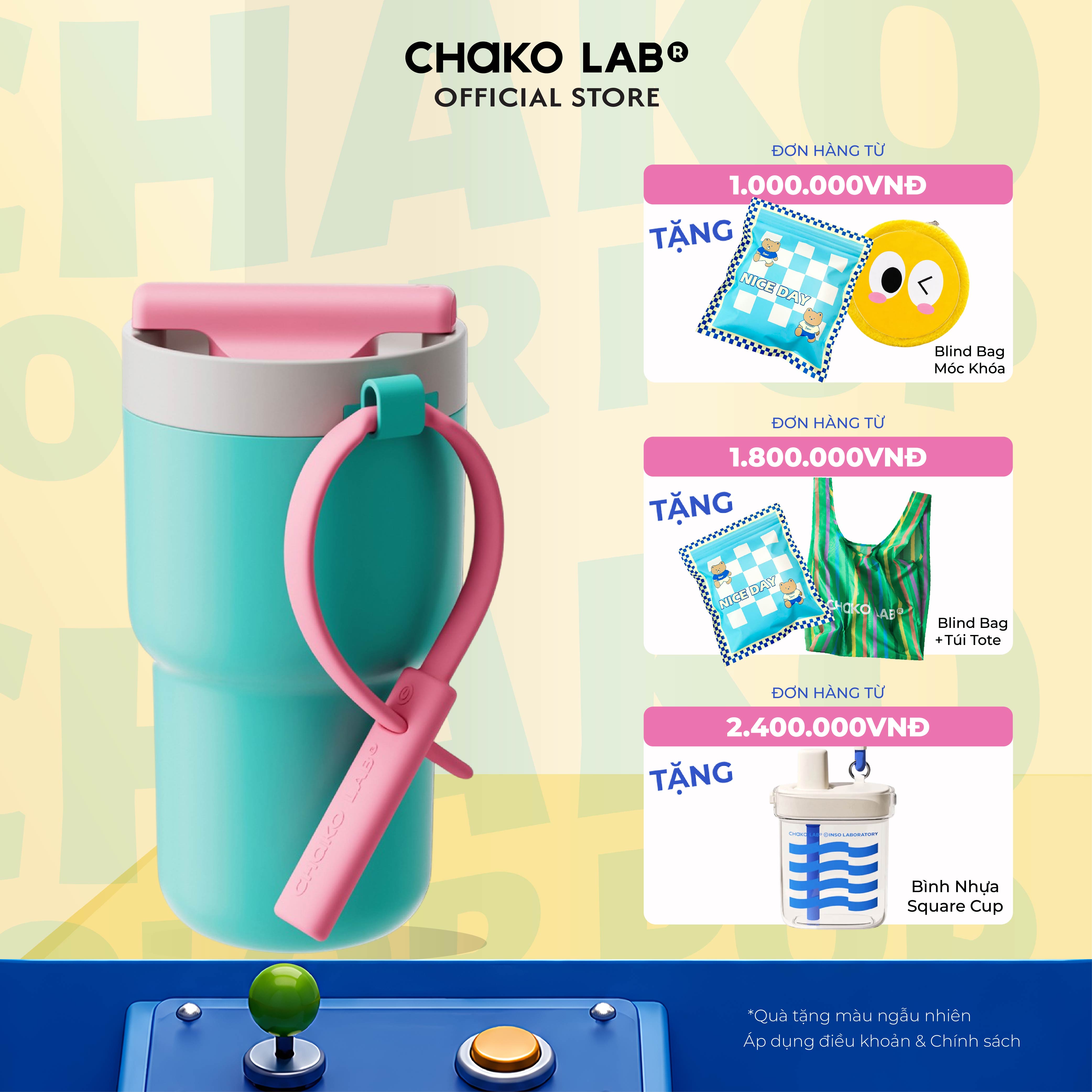 Bình Giữ Nhiệt Chako Lab Twist 530ml
