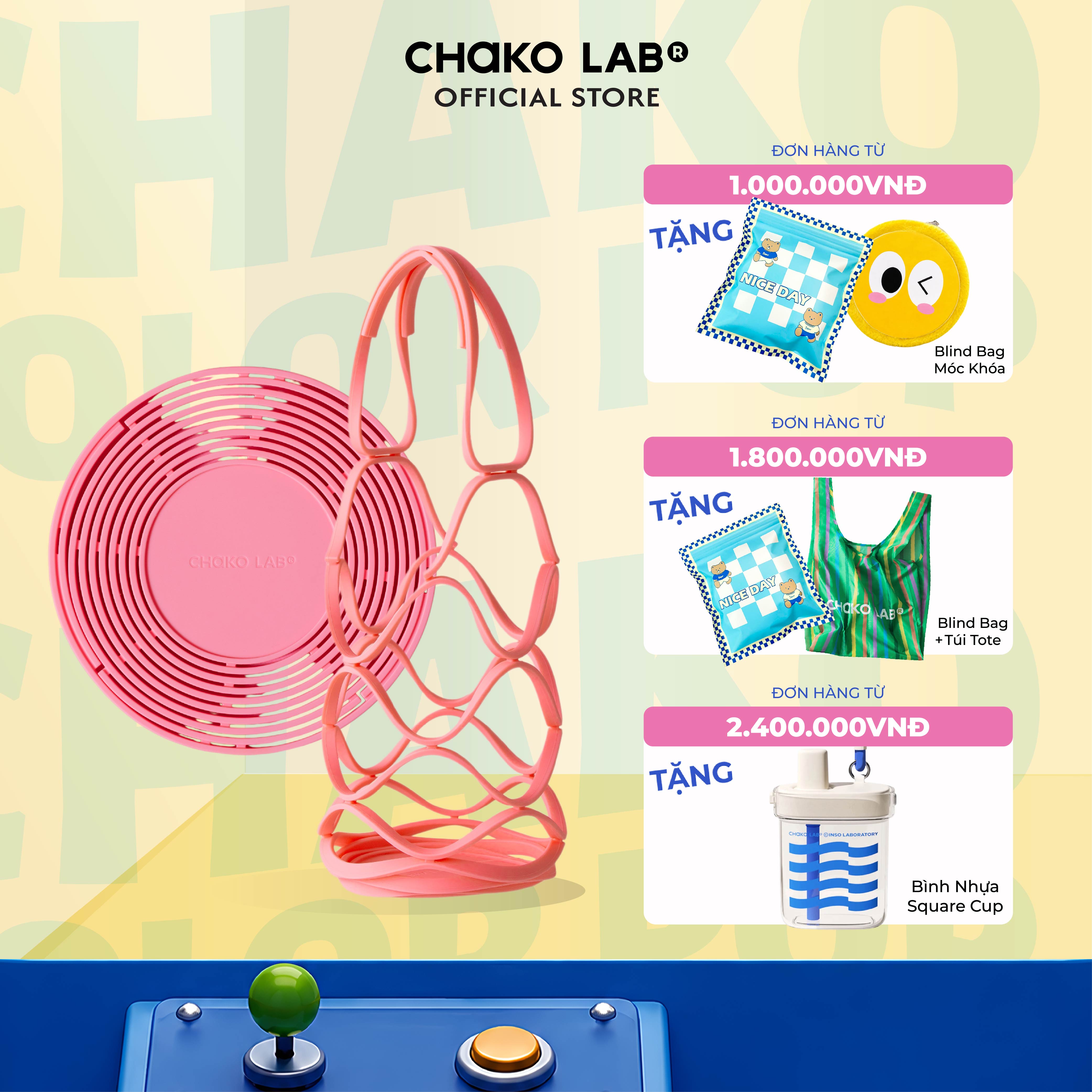 Túi Xách Bình Thông Minh ChakoLab Mesh Cup Sleeve, Chất Liệu Silicon Cao Cấp, Tiện Mang Theo Mỗi Ngày