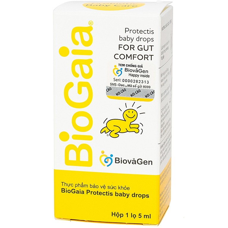 Men vi sinh BioGaia Protectis Baby Drops Lọ 5ml nhỏ giọt trẻ 0m+ bổ sung lợi khuẩn cho đường tiêu hóa