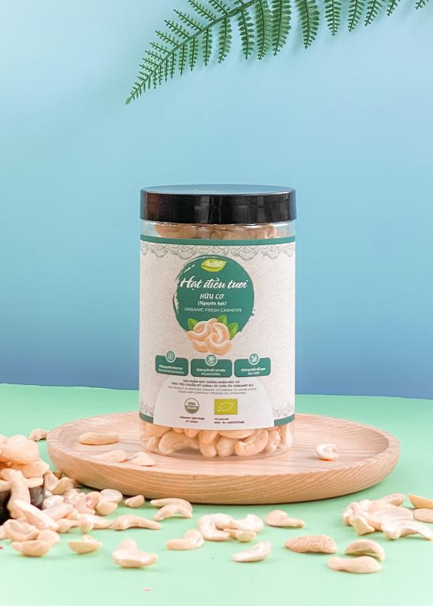 Hạt điều nhân trắng hữu cơ 400gr