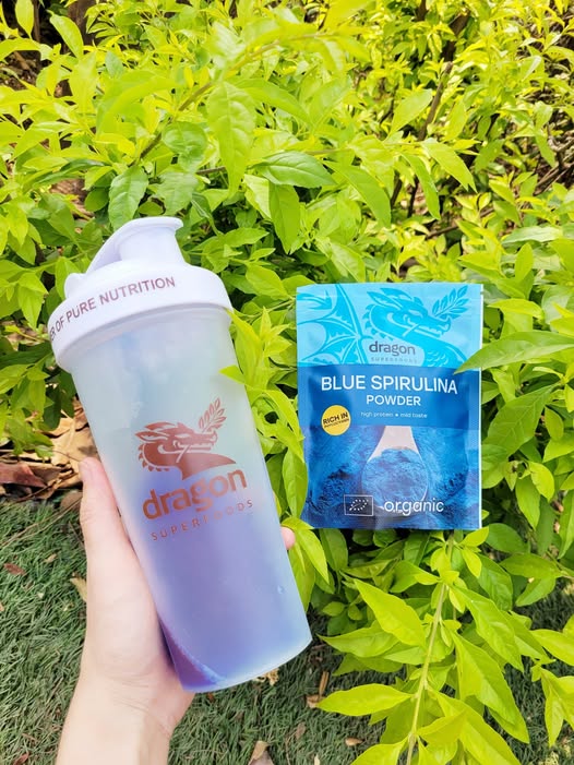 Bột tảo Blue Spirulina hữu cơ Dragon Superfoods 75g