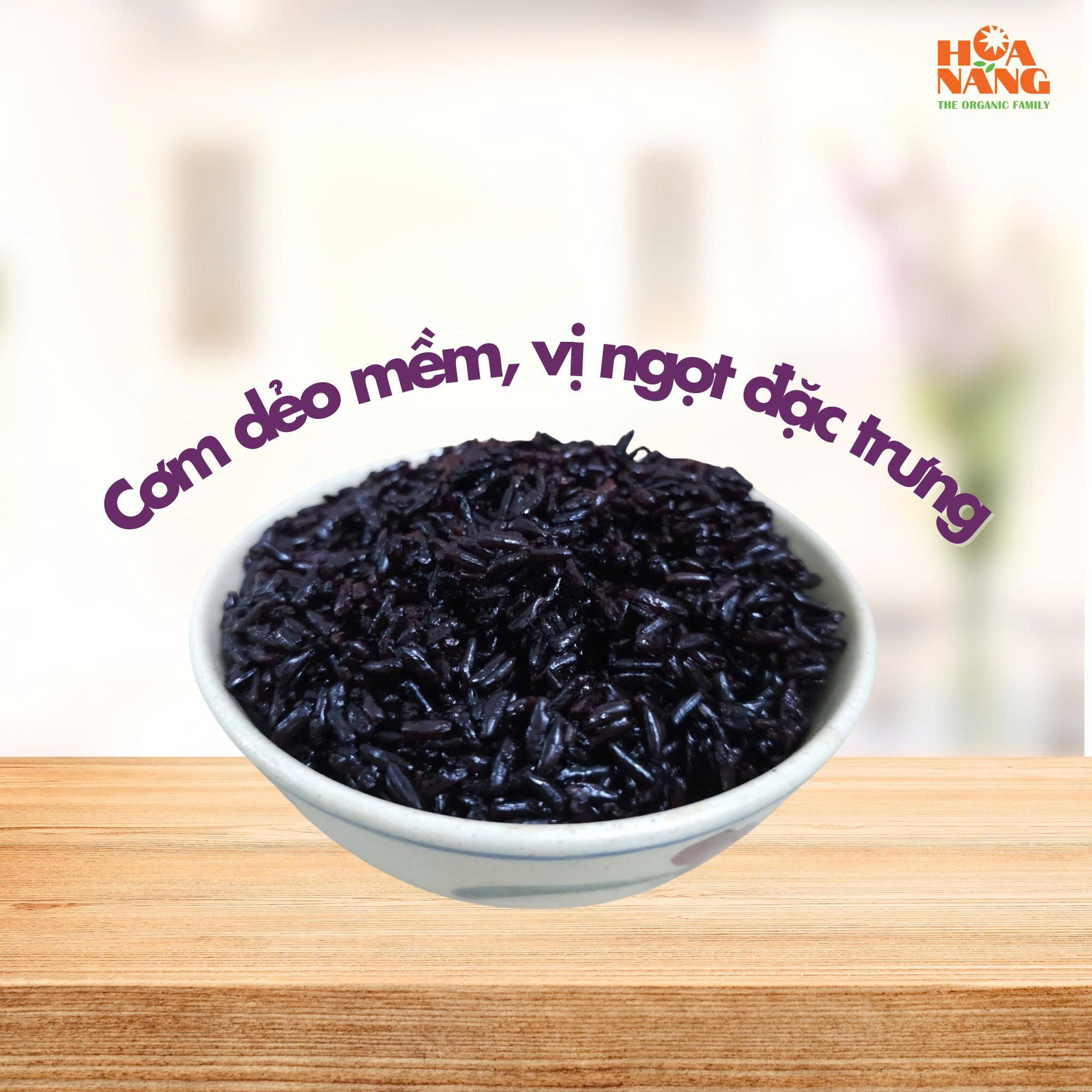 Gạo Lứt tím hữu cơ Hoa Nắng (Hộp 1Kg)
