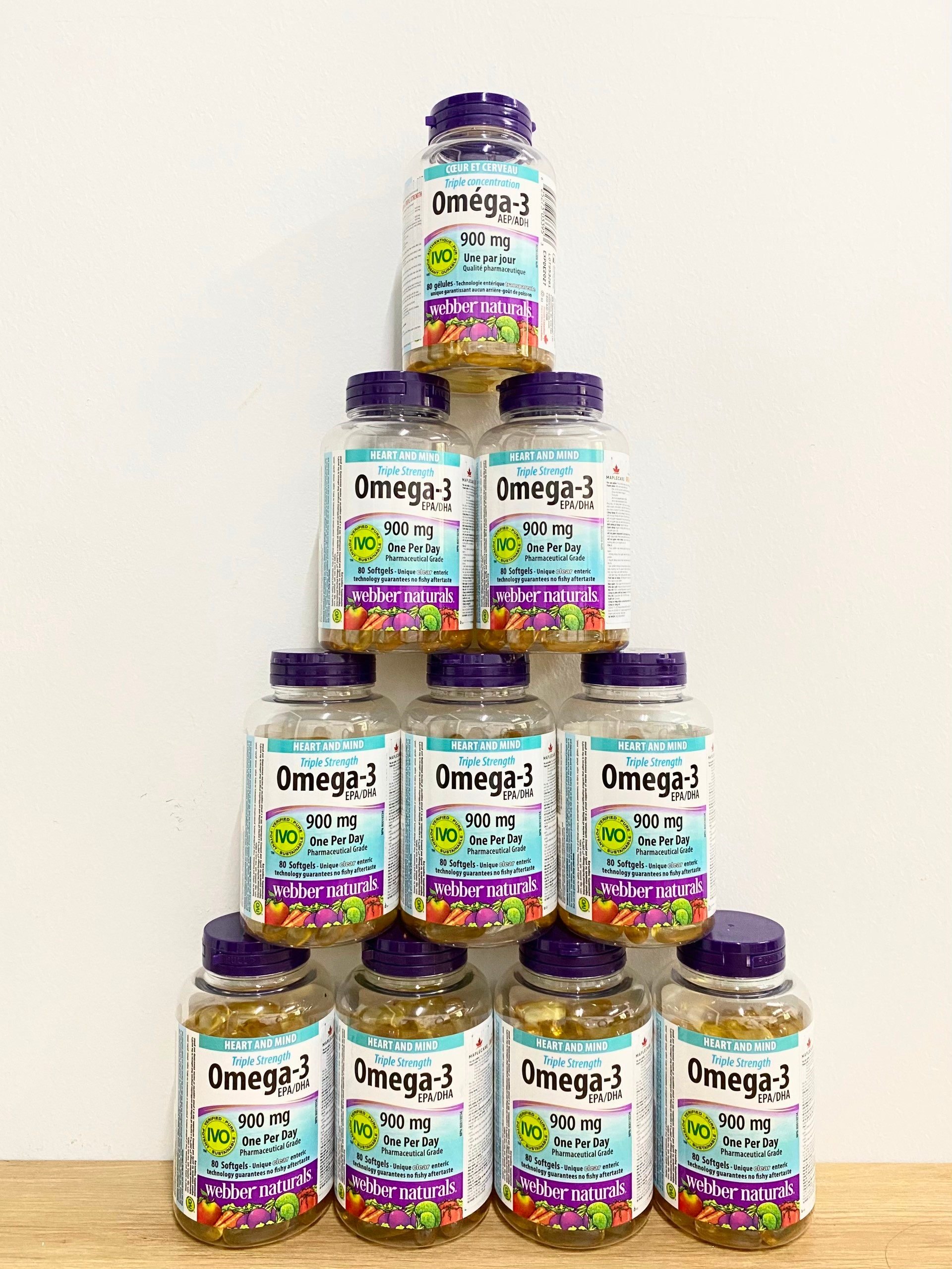Omega 3 Triple Strength 900mg Webber Naturals 80v