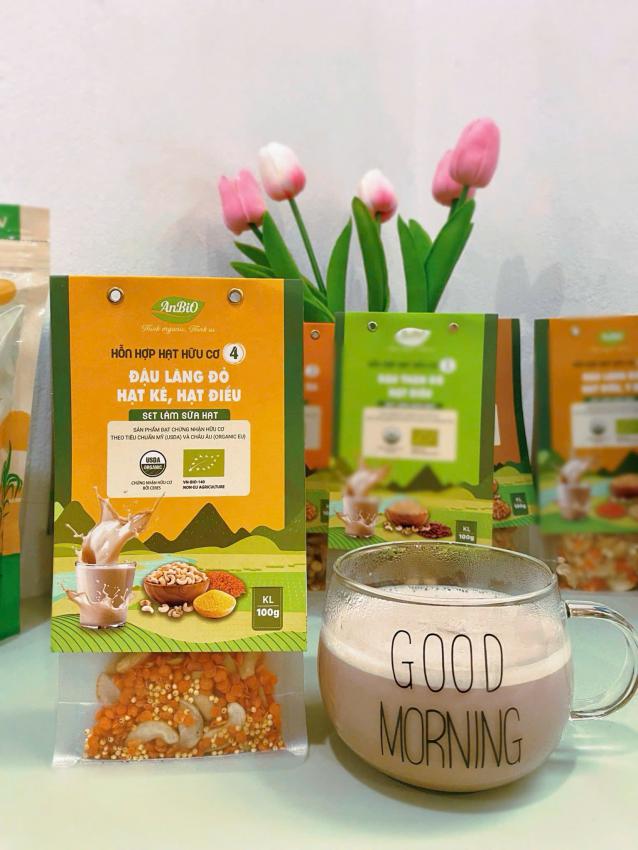 Hỗn hợp hạt hữu cơ 4 | Hạt điều - Lăng đỏ - Hạt kê
