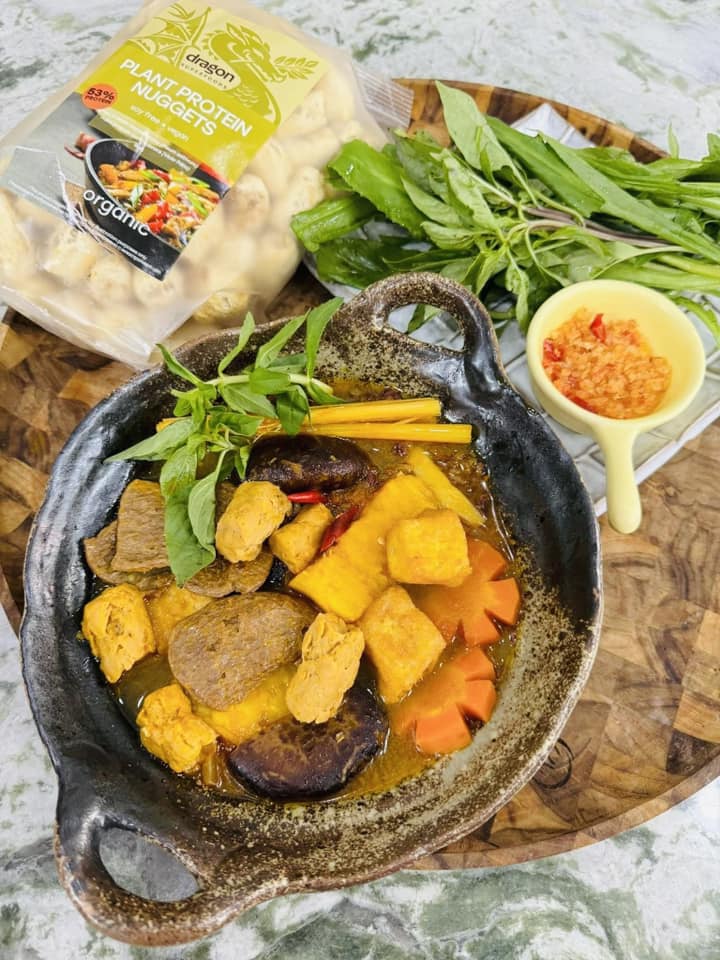 Đạm thực vật hữu cơ thay thế thịt dạng miếng Dragon Superfoods 150g