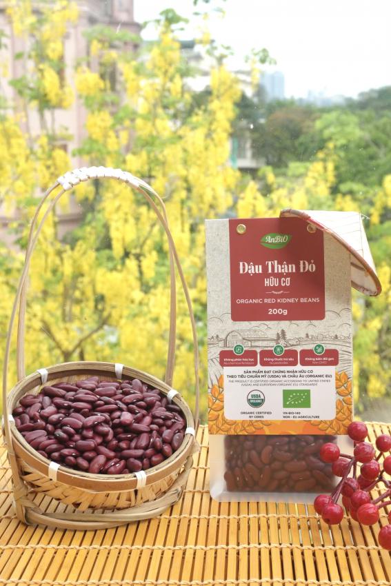 Đậu thận đỏ kidney hữu cơ Anbio 200g