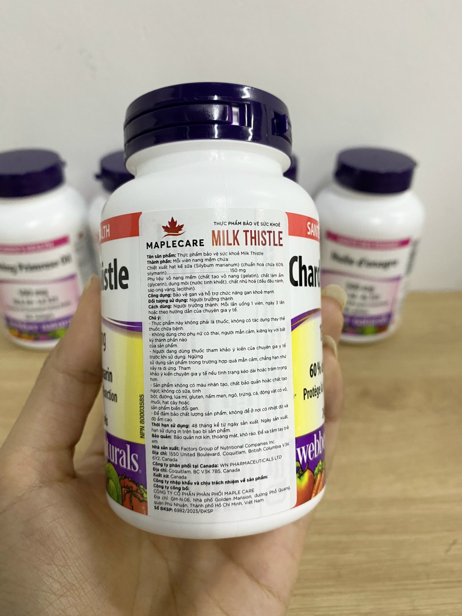 Milk Thistle L/240v WEBBER NATURALS Giải Độc, Bảo Vệ & Tăng Chức Năng Gan