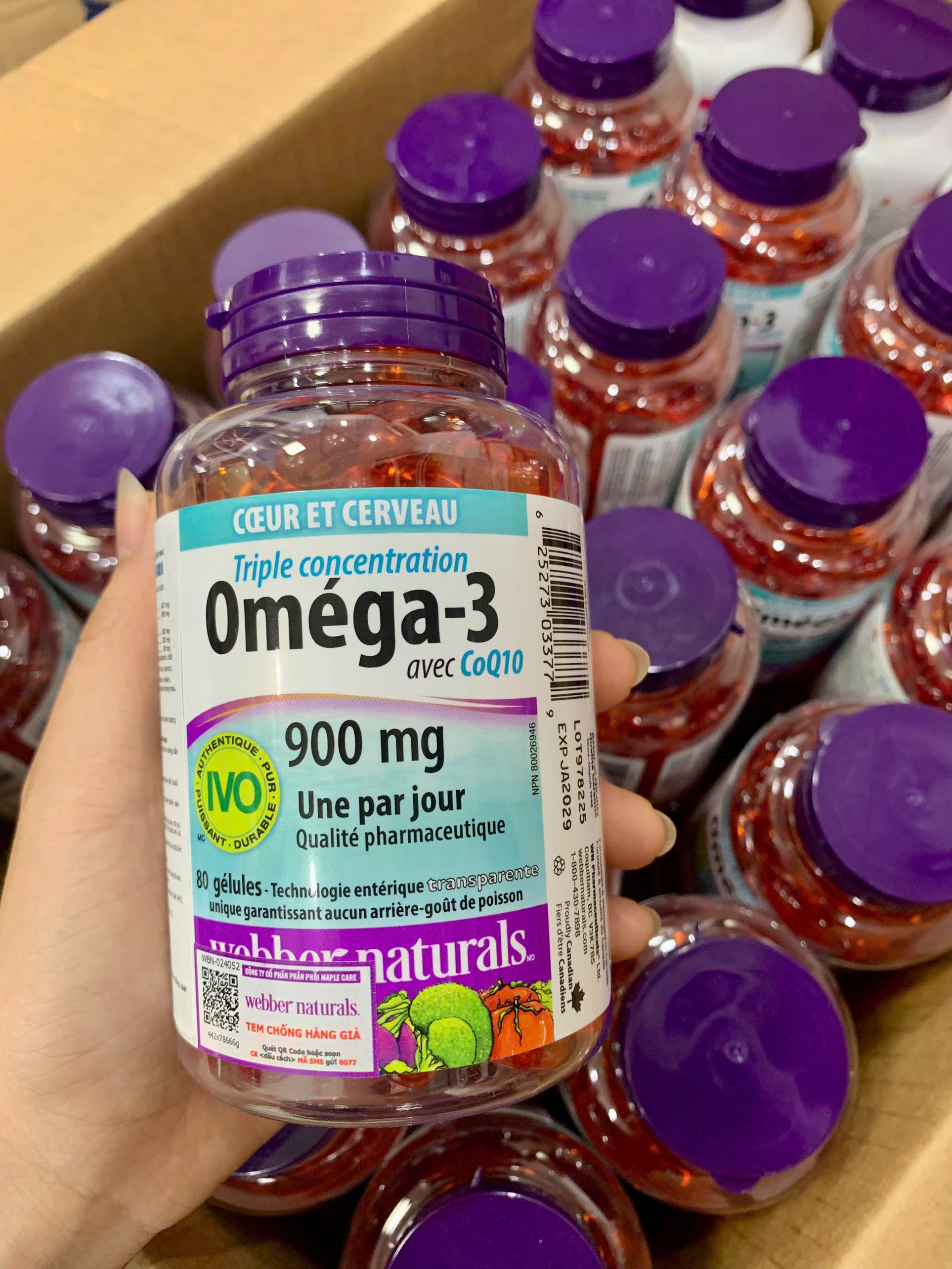 Omega 3 Triple Strength CoQ10 Webber Naturals 80v