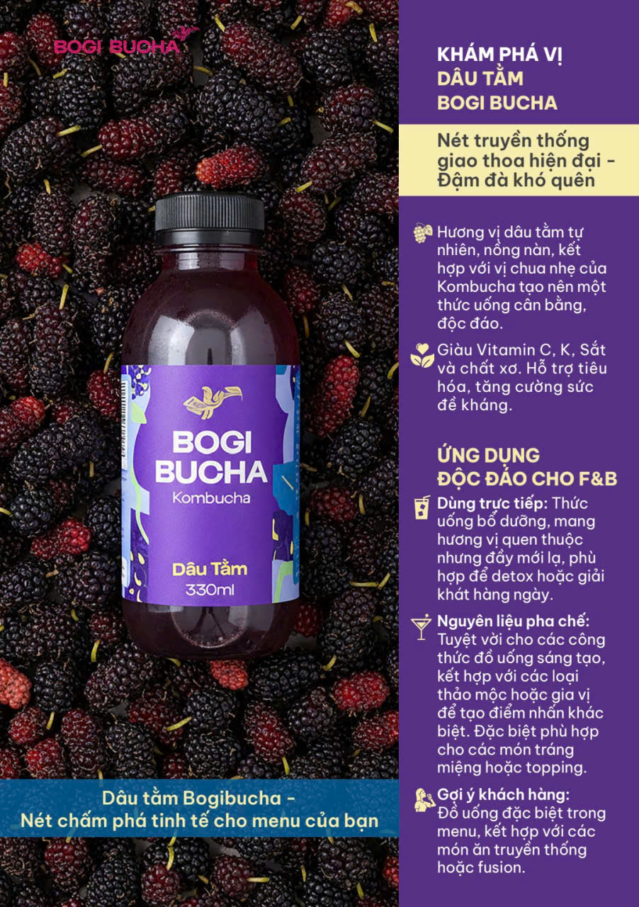 [SET 6 CHAI] BOGI BUCHA KOMBUCHA CHAI 330ML