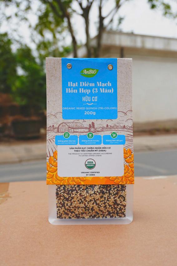 Hạt diêm mạch 3 màu hữu cơ Anbio 200g