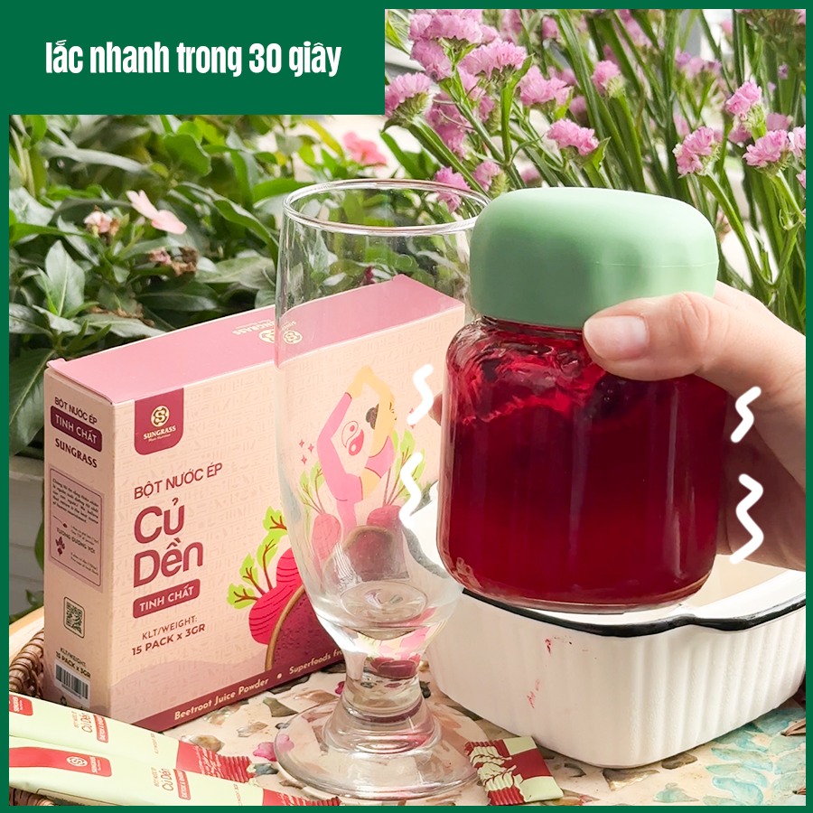 Bột nước ép Củ dền Sungrass - Hộp 15 gói