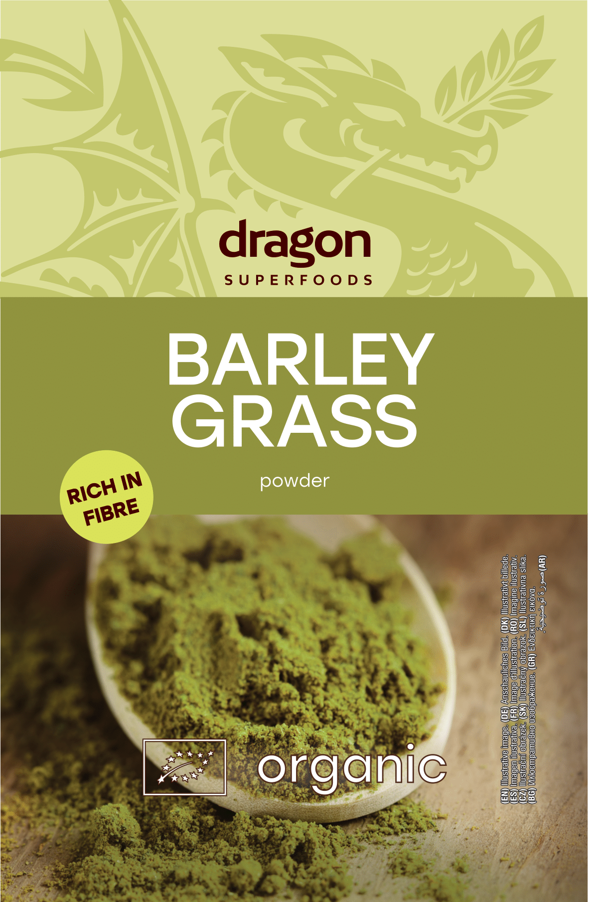 Bột cỏ lúa mạch hữu cơ Dragon Superfoods 150g