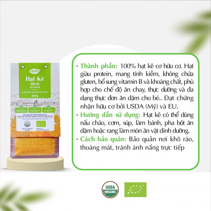 Hạt kê hữu cơ Anbio 200g