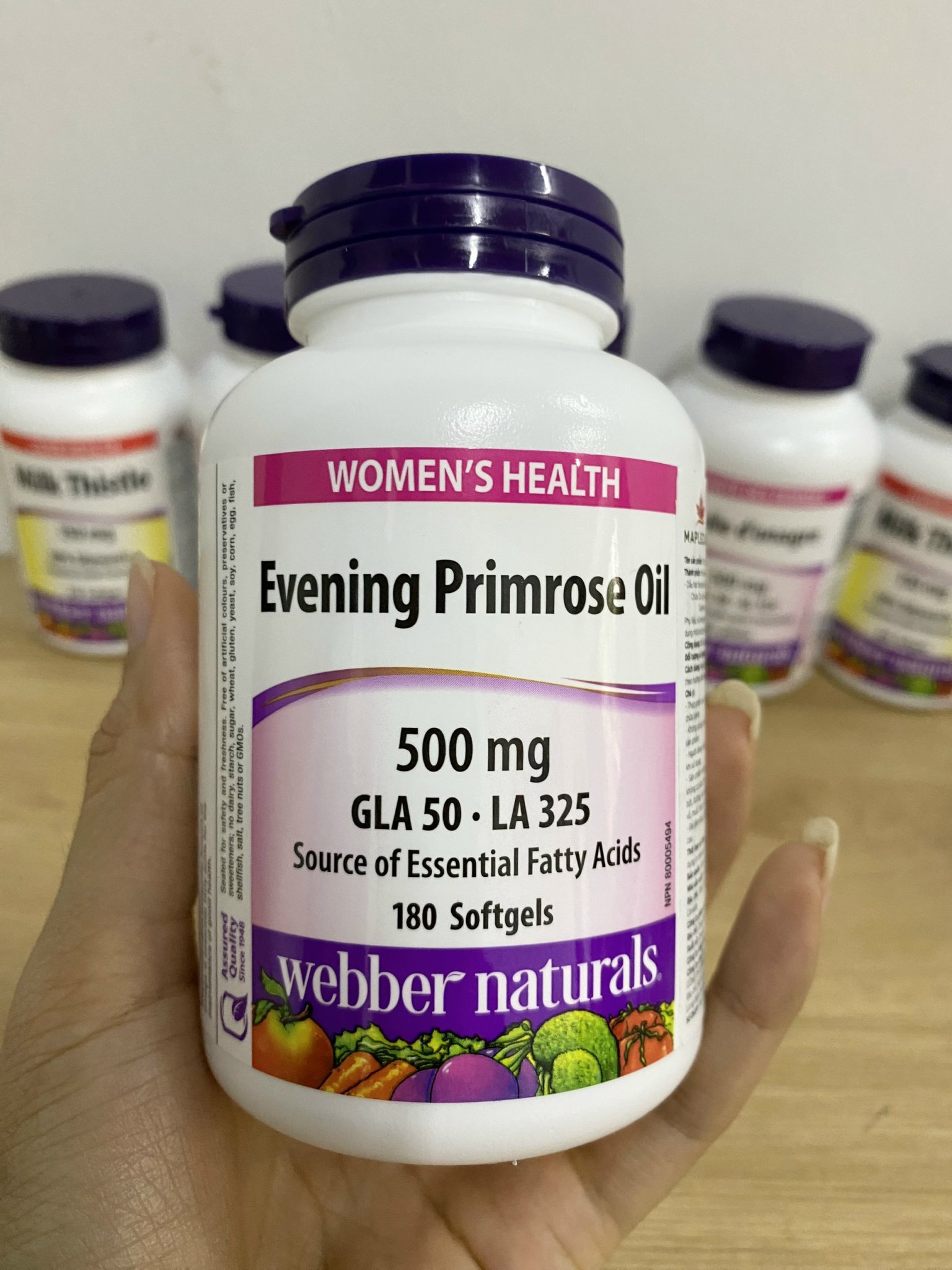 EPO L/180v WEBBER NATURALS Hoa Anh Thảo Cân Bằng Nội Tiết Tố Nữ