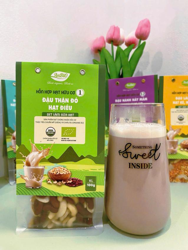 Hỗn hợp hạt hữu cơ 1 | Hạt điều - Đậu thận đỏ