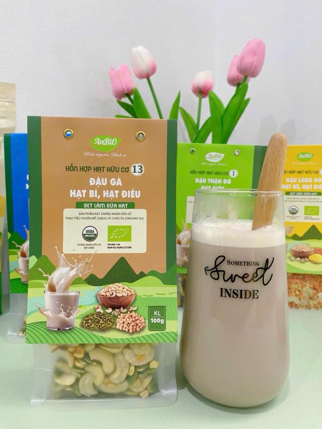 Hỗn hợp hạt hữu cơ 13 | Đậu gà - Hạt bí - Hạt điều