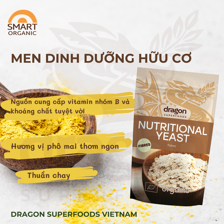 Men dinh dưỡng hữu cơ Dragon Superfoods 100g