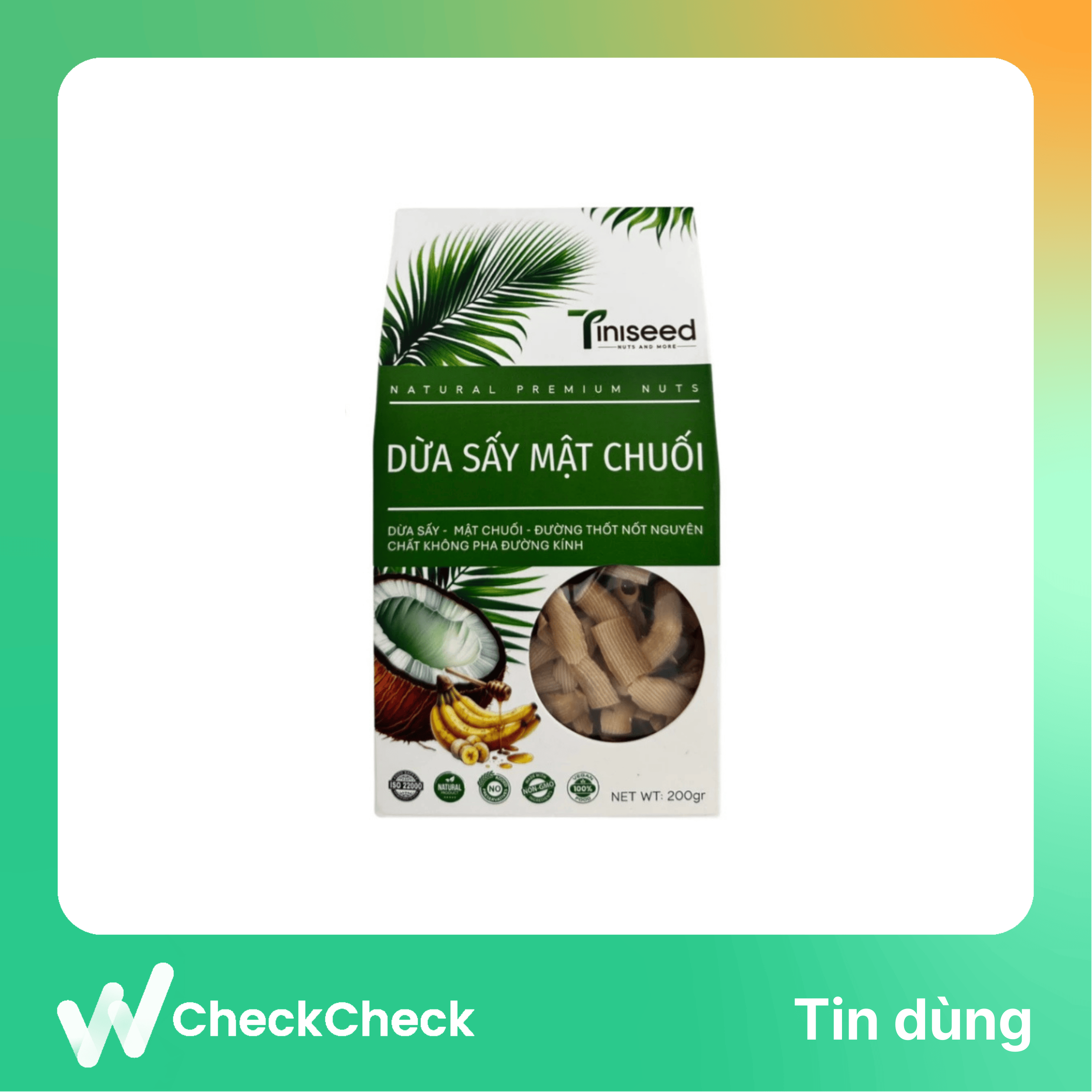 Dừa Sấy Mật Chuối Hộp 200gr