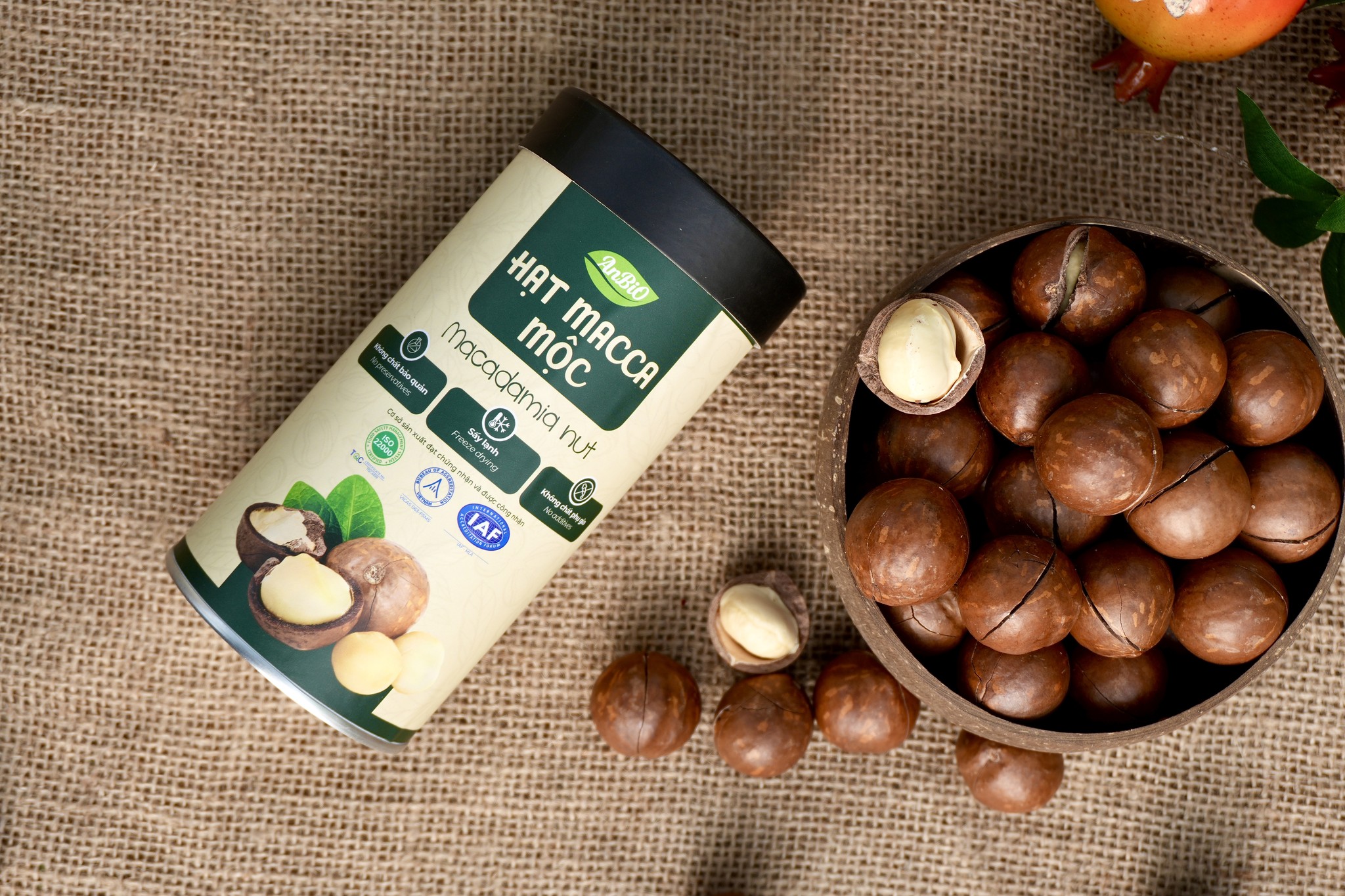 Macca mộc hộp 250gr