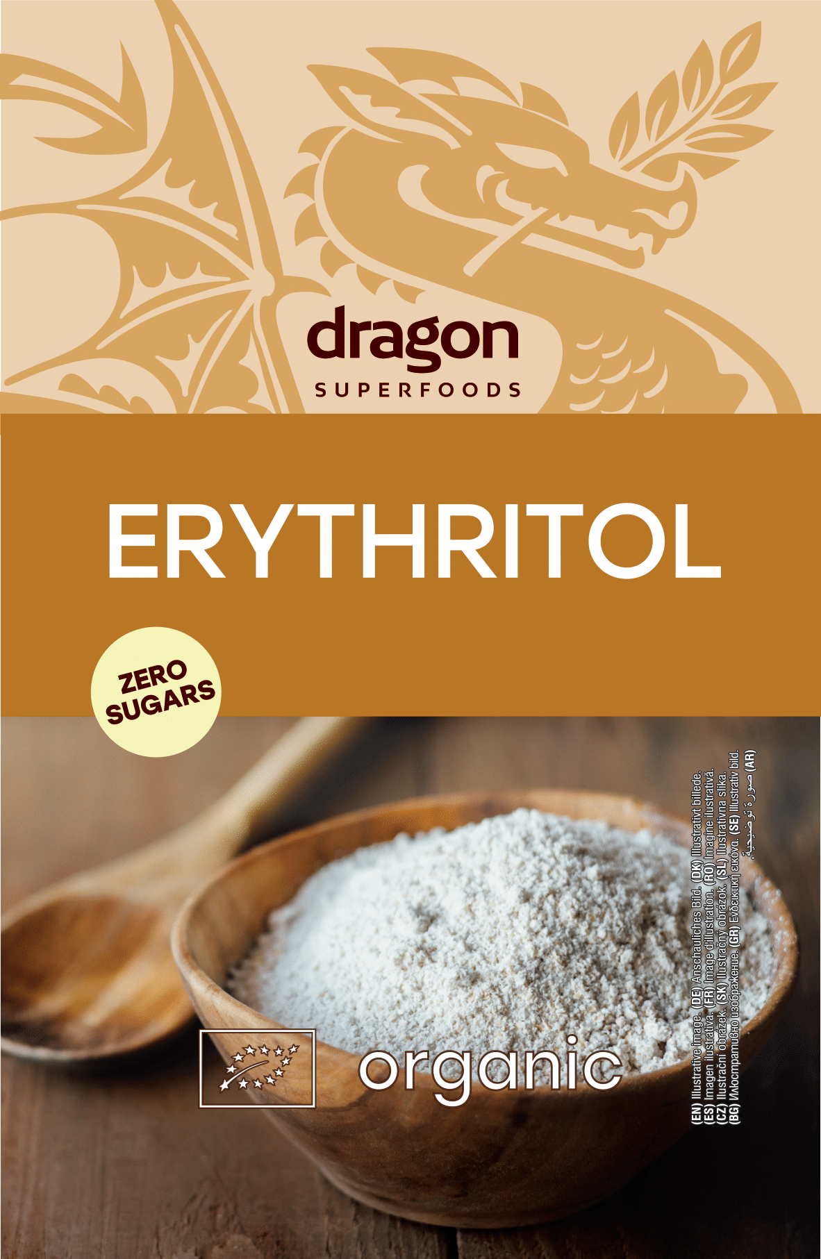 Đường Erythritol hữu cơ Dragon SF 250g