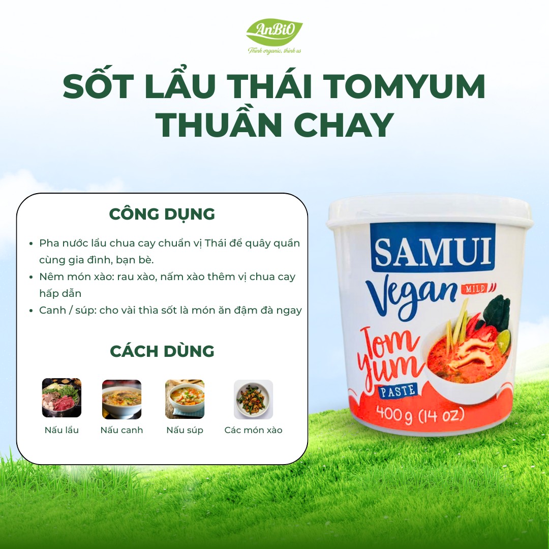 Sốt lẩu Tomyum thuần chay SAMUI 400g