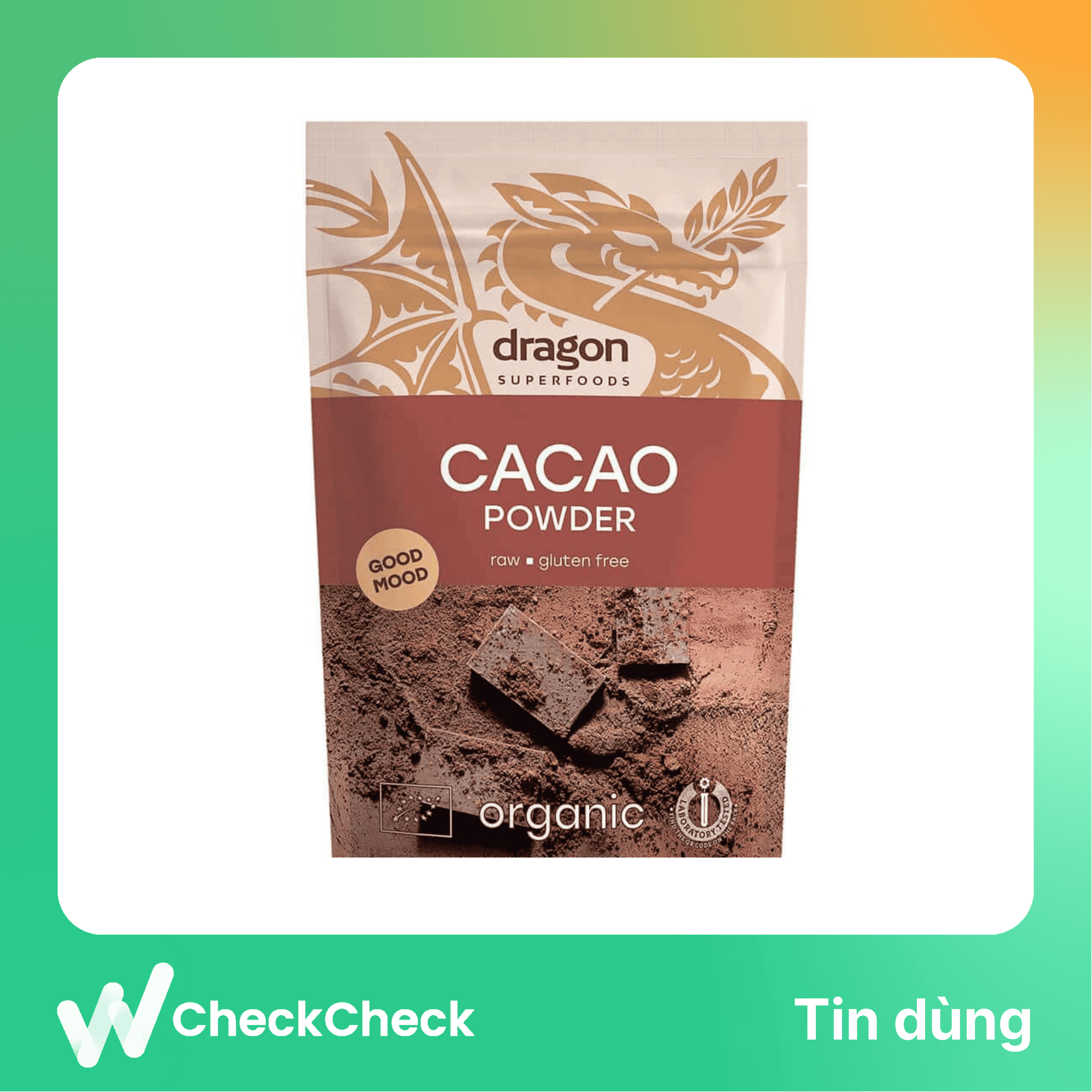 Bột cacao nguyên chất Dragon Superfoods 200gr