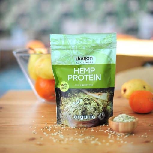 Protein hạt gai dầu hữu cơ Dragon Superfoods 200gr (Hemp Protein)
