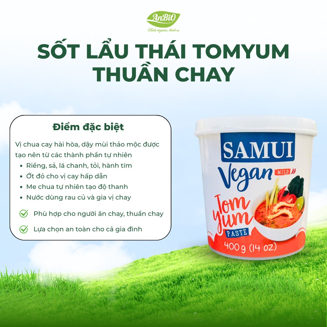 Sốt lẩu Tomyum thuần chay SAMUI 400g