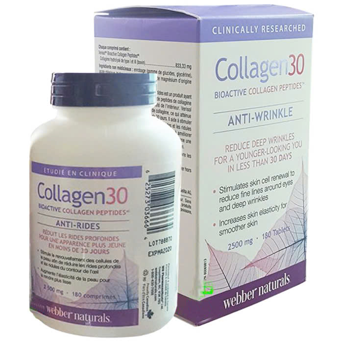 Collagen30 WEBBER NATURALS - Collagen Peptide Hoạt Tính Sinh Học Cao