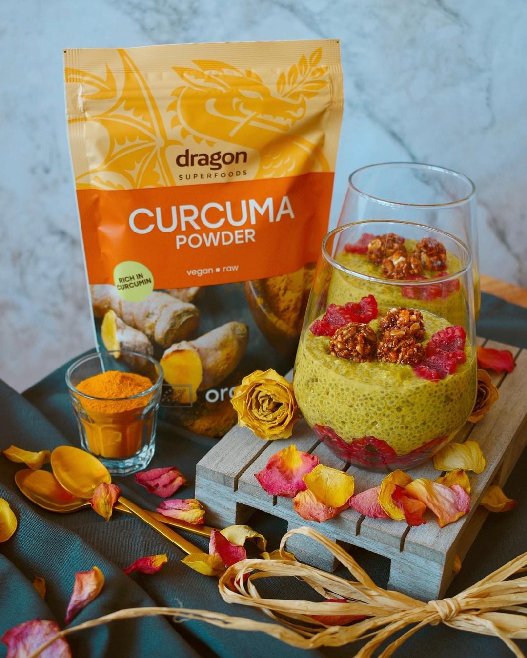 Bột nghệ nguyên chất hữu cơ Dragon Superfoods