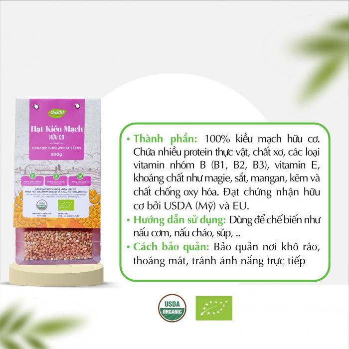 Hạt kiều mạch hữu cơ Anbio 200g