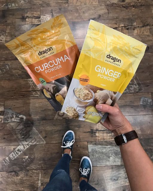Bột gừng nguyên chất hữu cơ Dragon Superfoods 200g