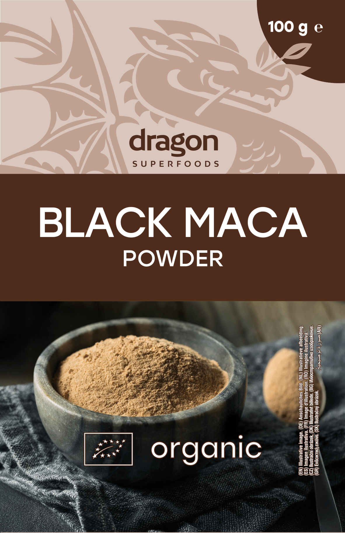 Bột Maca đen hữu cơ Dragon Superfoods 100g
