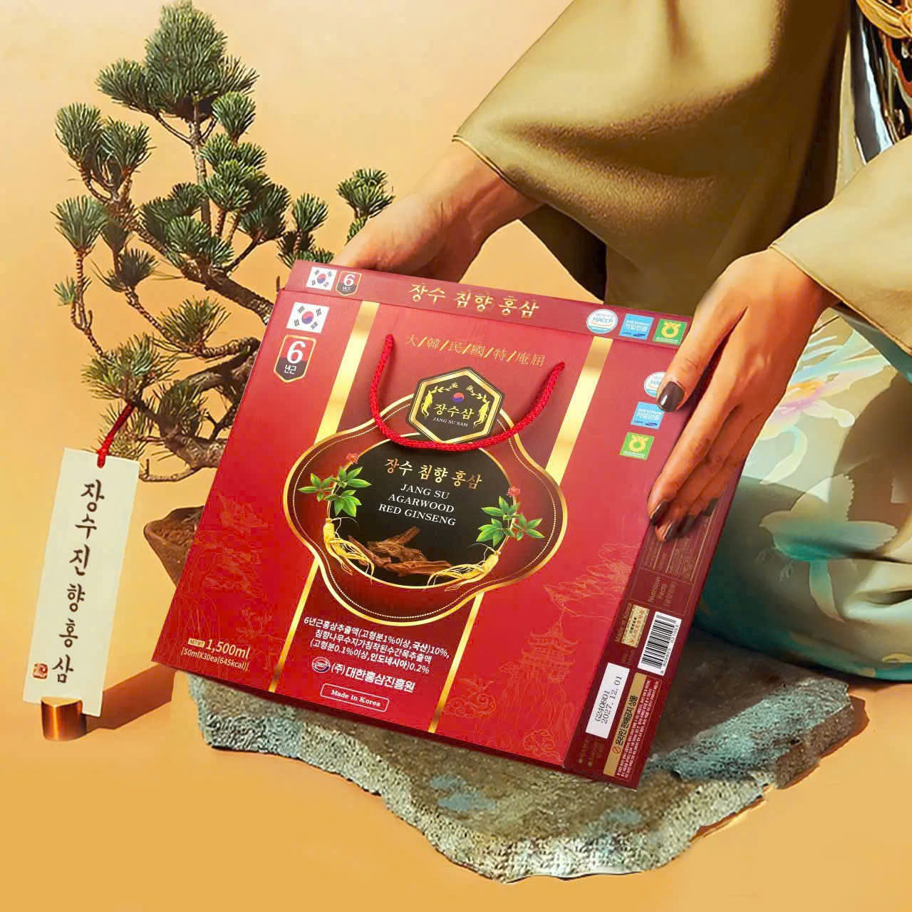 Sâm trầm hương núi Jangsu Agarwood Red Ginseng
