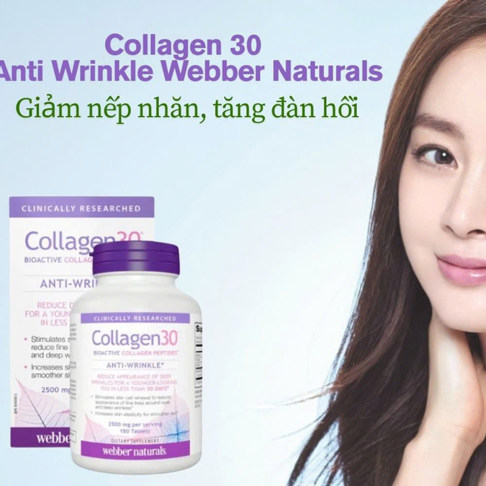 Collagen30 WEBBER NATURALS - Collagen Peptide Hoạt Tính Sinh Học Cao