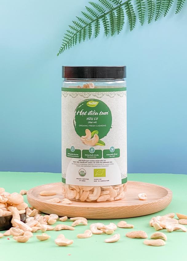 Hạt điều nhân trắng hữu cơ hạt vỡ 500g