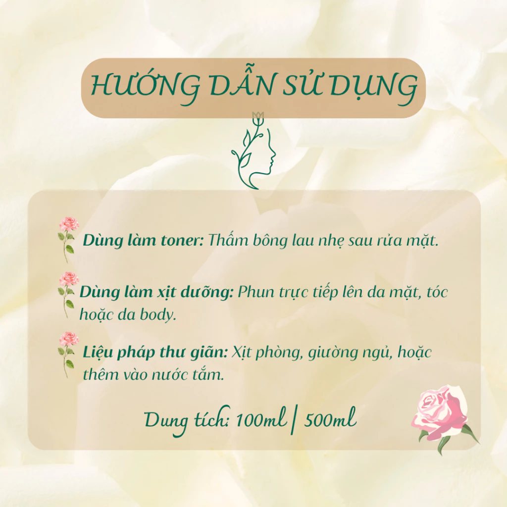 Nước hoa hồng trắng hữu cơ Alteya (500ml)