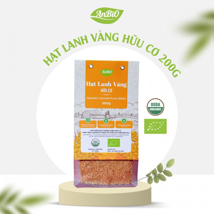 Hạt lanh vàng hữu cơ AnBIO 200g