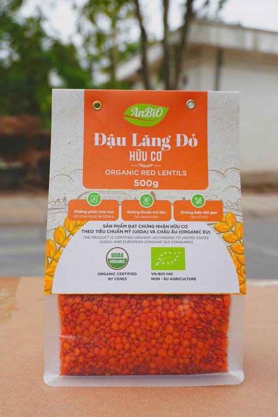 Đậu lăng đỏ hữu cơ Anbio 500g