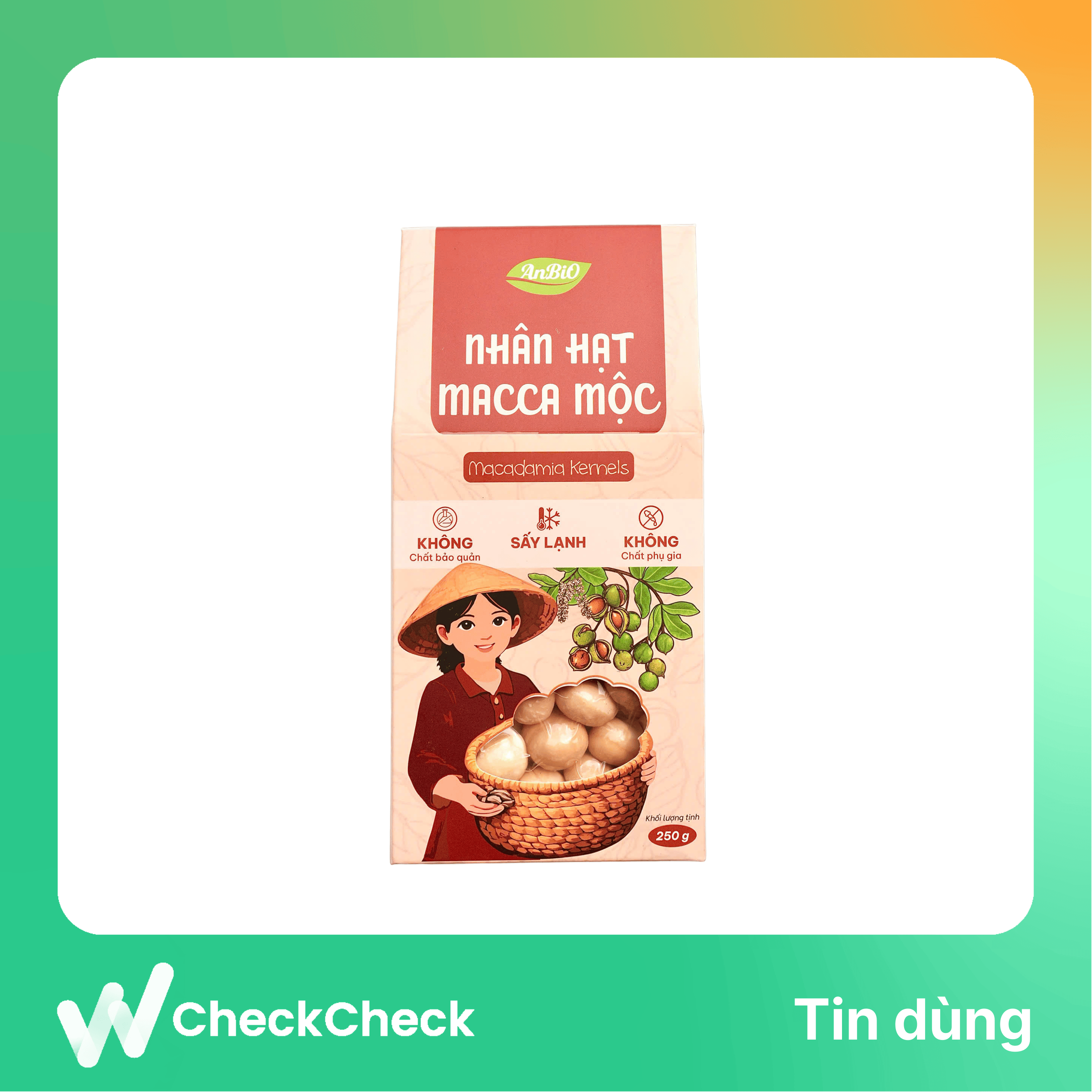 Nhân hạt Macca Mộc gói 250gr